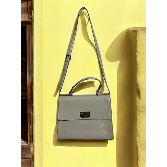 Kate Spade Doris Knightsbridge Grey Soft Taupe Handbag...